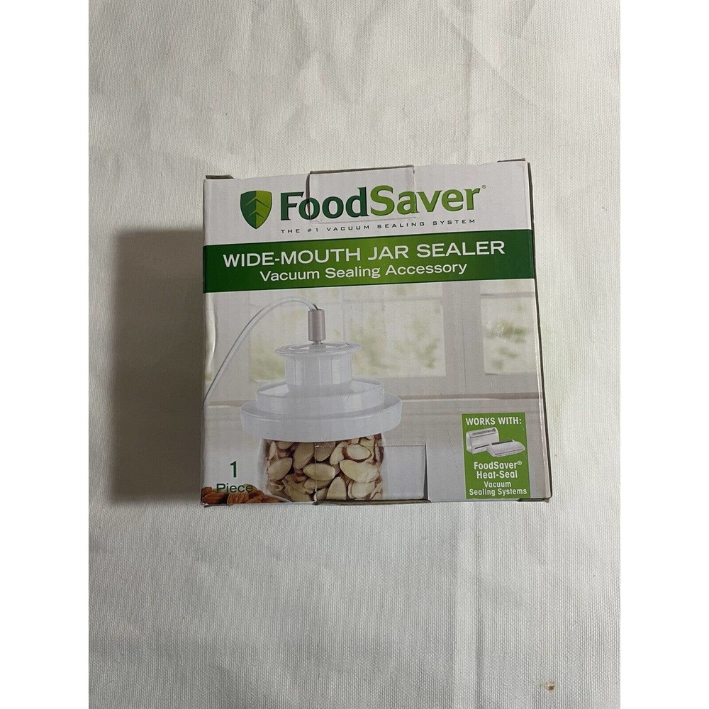 New FoodSaver Vacuum Sealing Accessory Wide-Mouth Jar Sealer T03-0023-01P